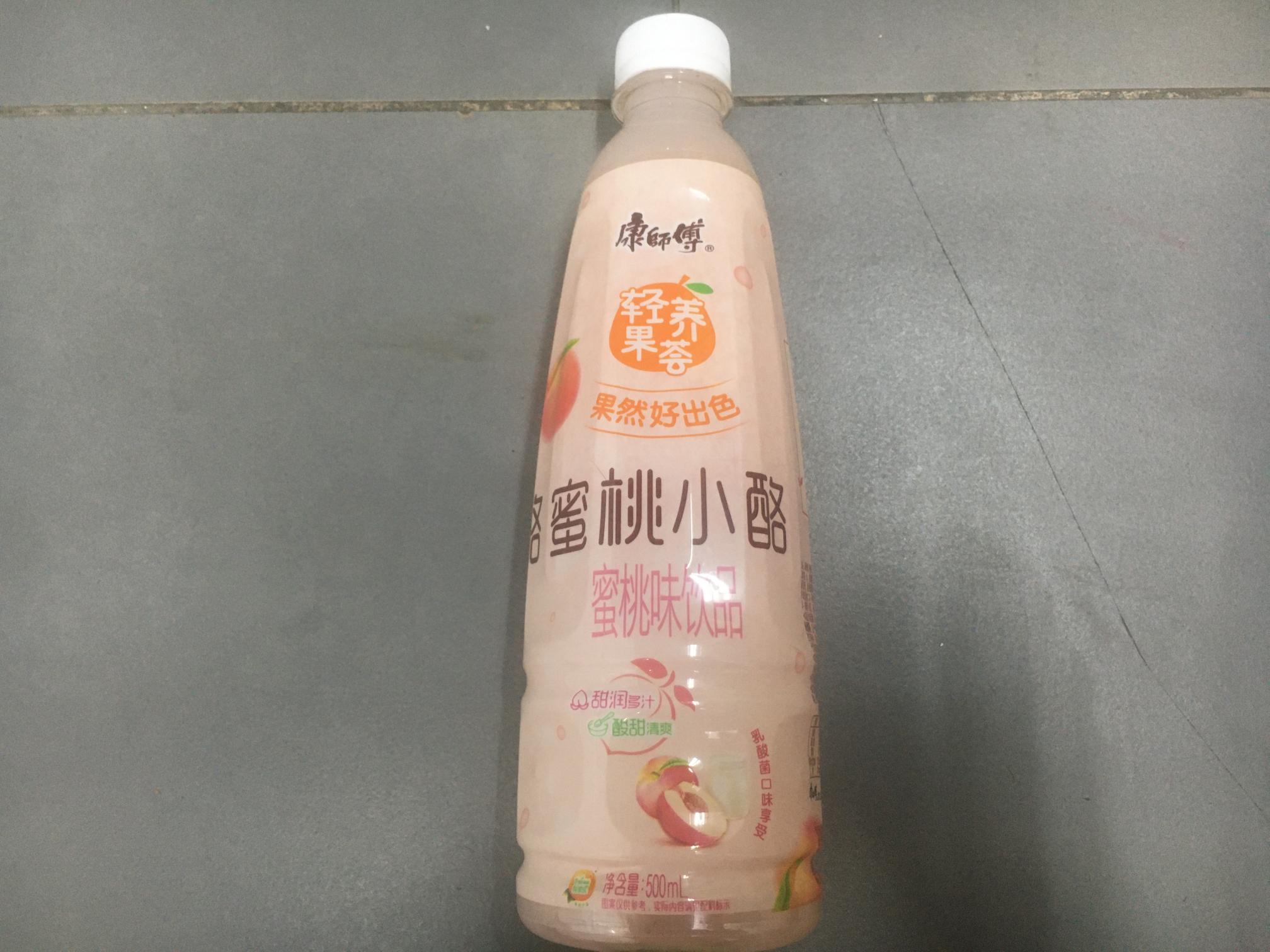 康师傅轻养果荟蜜桃小酪500ml/瓶